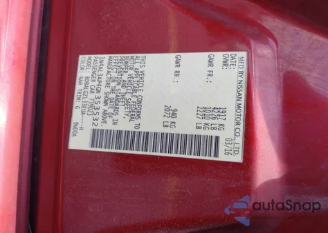 2016 Nissan Altima 2.5 S из США, поврежденный, VIN 1N4AL3AP4GN353532